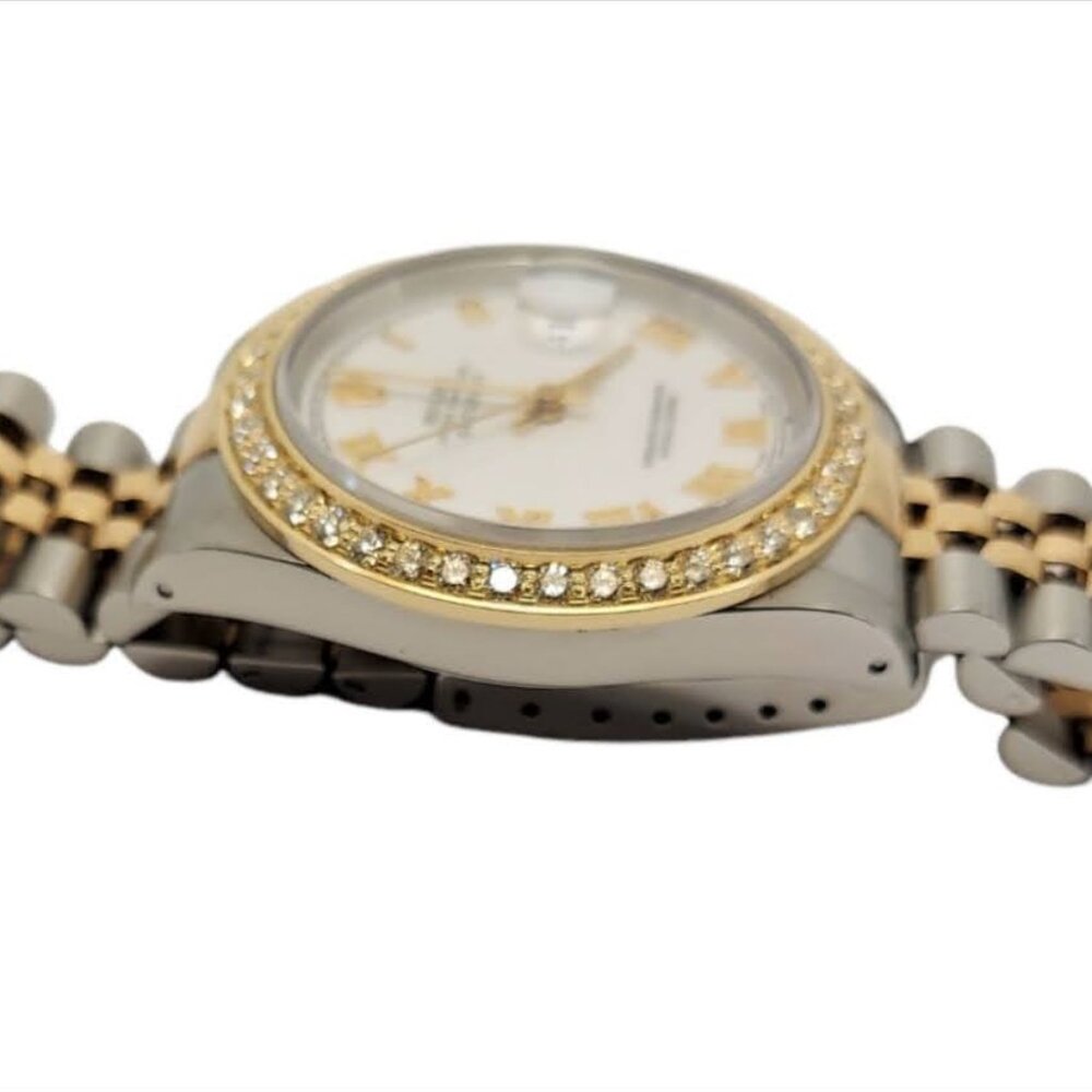 Rolex 36mm Datejust 16233 White roman Two-tone 2CT Diamond jubilee - Picture 5 of 9